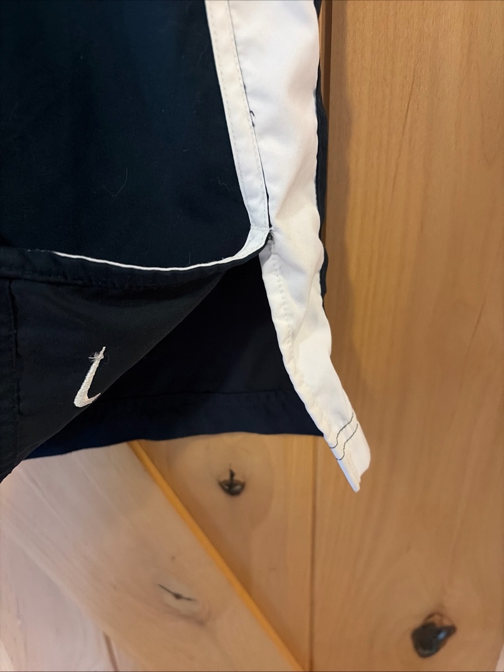 Vintage Nike Track Pants Youth M 8/10 Swoosh Y2K Windbreaker - Picture 4 of 7